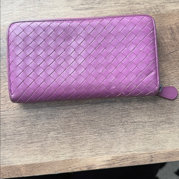 Bottega Veneta Handbags - Bottega Veneta Purple Woven Wallet